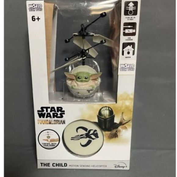 Star Wars Mandalorian The Child Motion Sensing
Helicopter Baby Yoda World Tech - Picture 1 of 11
